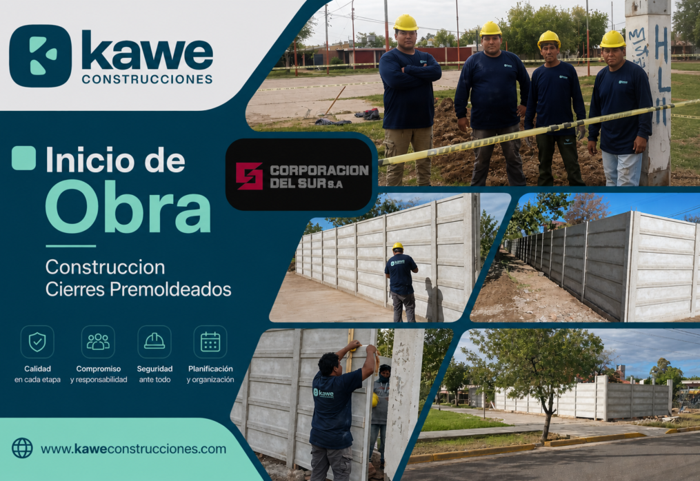 Inicio de Obra: Construcción de Cierres Premoldeados para Corporación del Sur