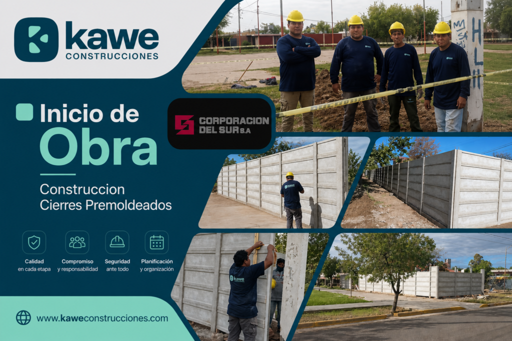 Inicio de Obra: Construcción de Cierres Premoldeados para Corporación del Sur